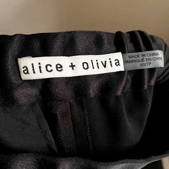 Alice + Olivia Rhinestone Embellished Black Joggers - Picture 9 of 10